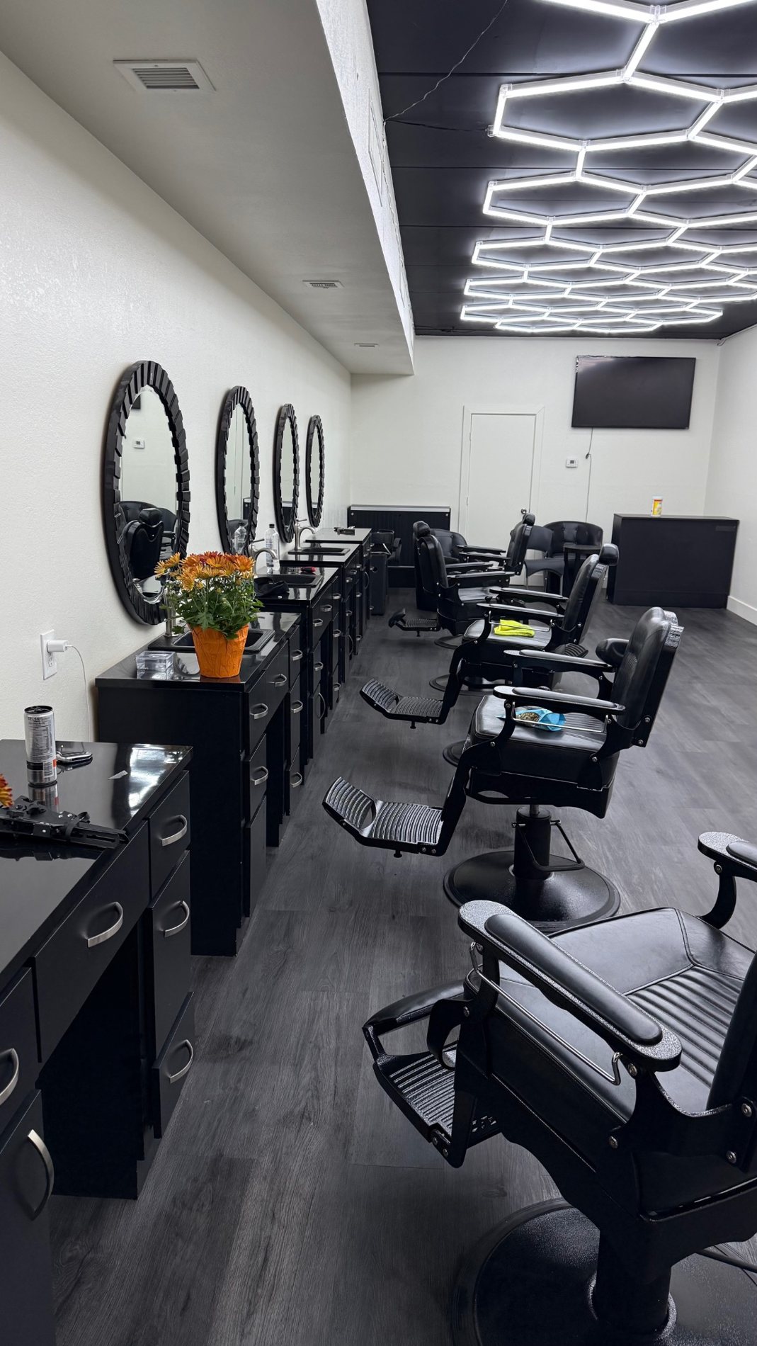 Inside Zagros barbershop